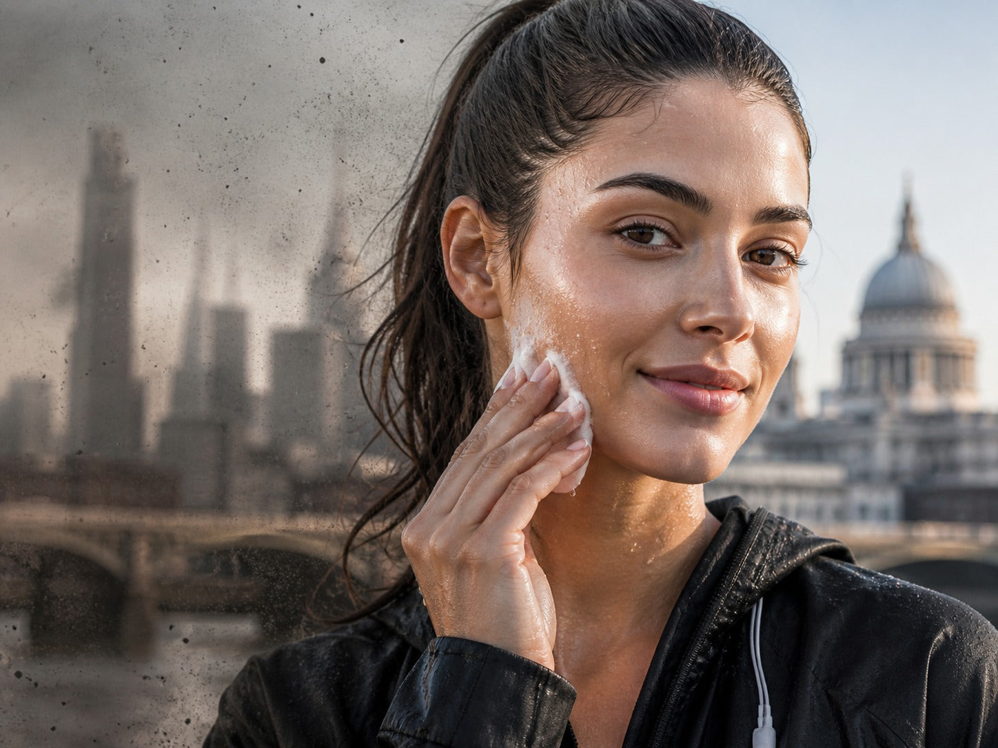 London Grime vs. Your Pores:The "Double Cleanse" Method That Actually Works.