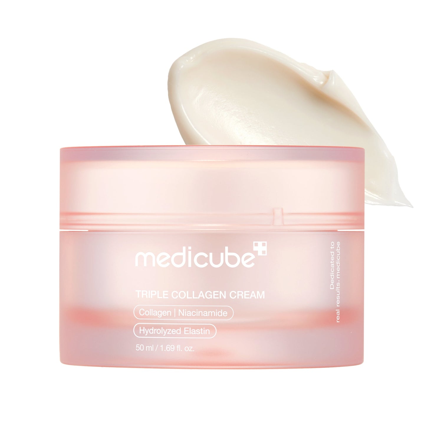 Glass Glow Line Triple Collagen Cream jar with sleek packaging, promoting firming and skin elasticity.