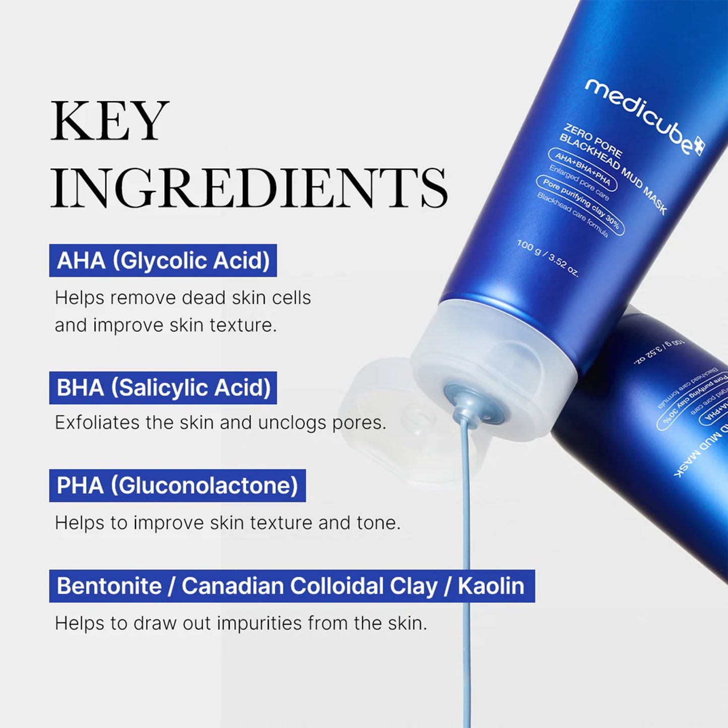 Zero Pore Blackhead Mud Mask - SKINZA