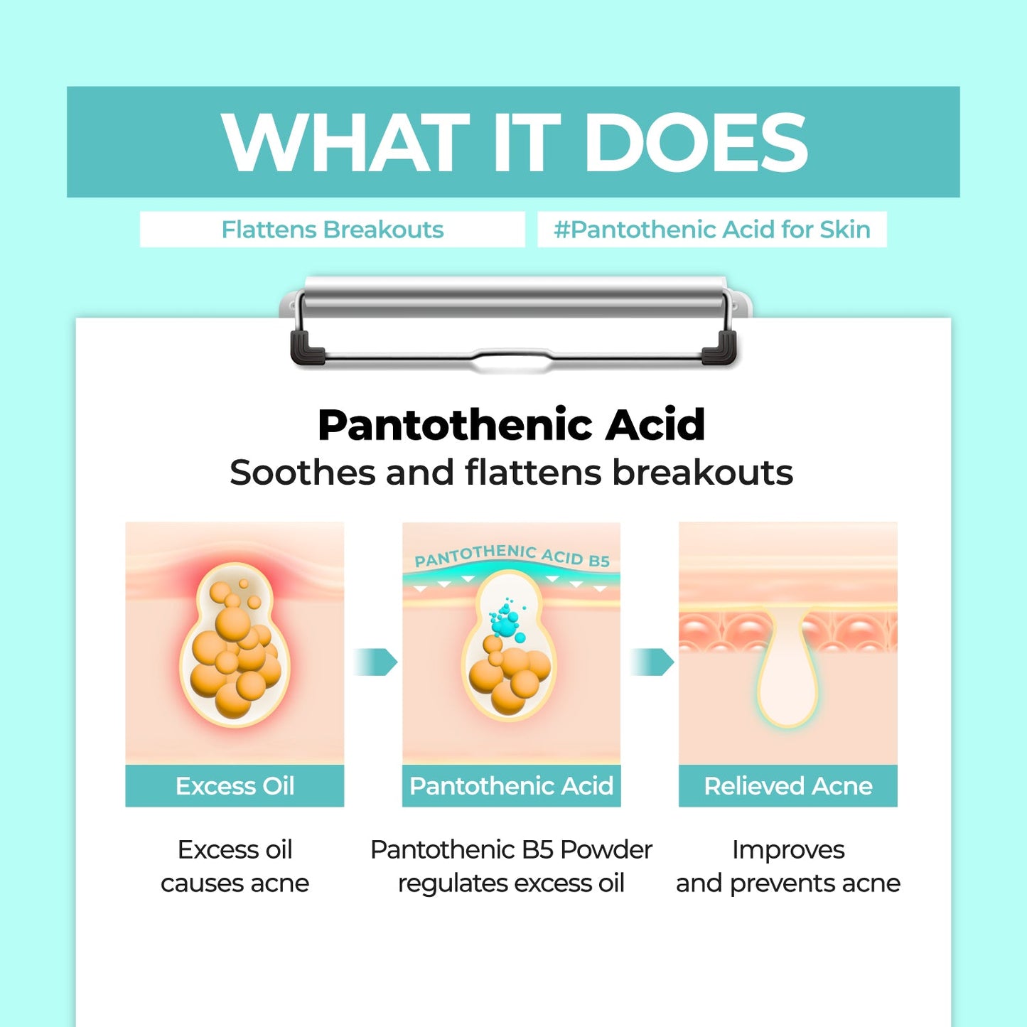 Numbuzin No.1 Pantothenic B5 Active Drying Powder in a white container, used as a special treatment for skin care.