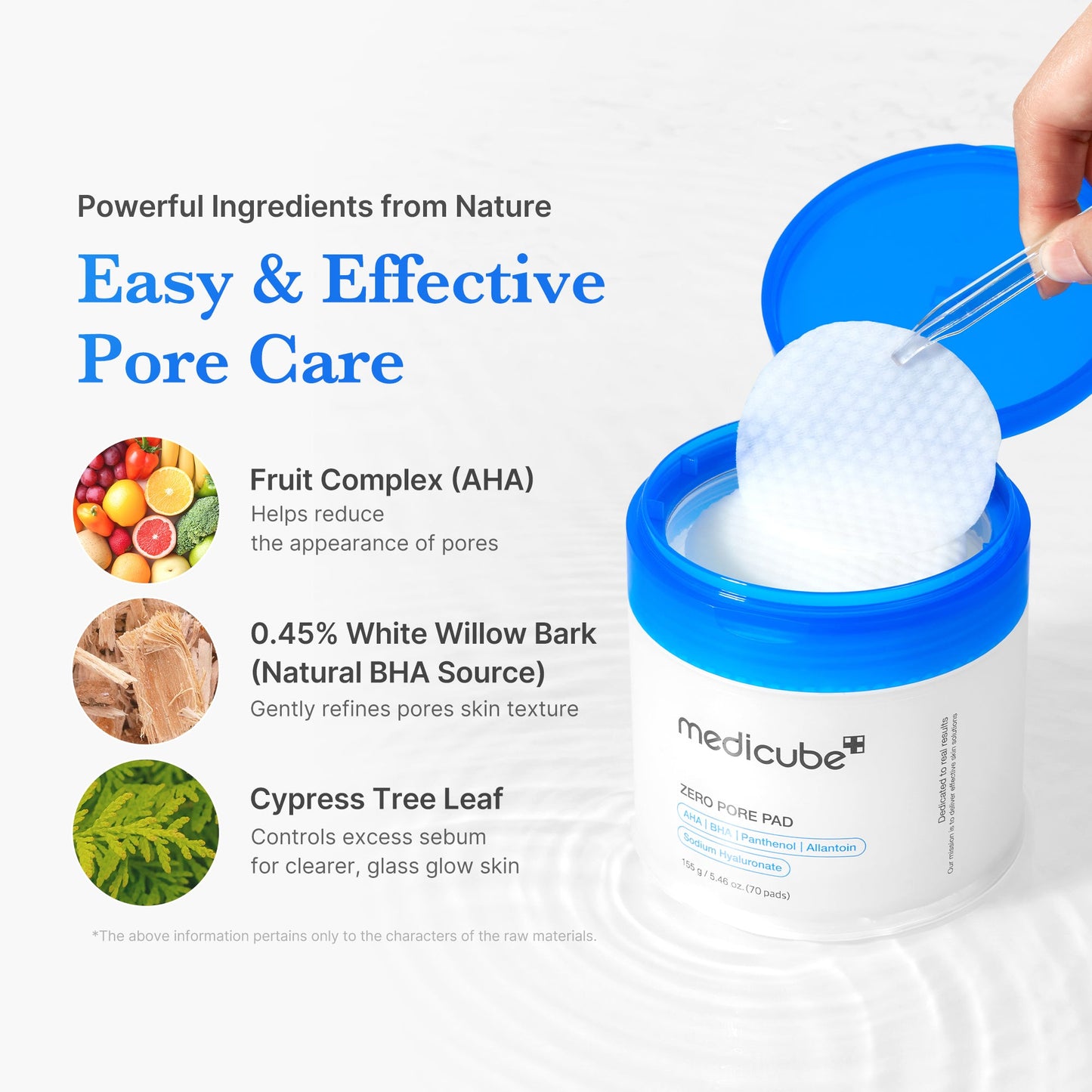 Medicube Zero Pore Pads from the ZERO LINE for pore care, showing the product packaging with the pads inside.