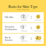 SKINZA Medicube Deep Vitamin C Golden Capsule Face Moisturizer in a jar with golden capsules and creamy texture visible.