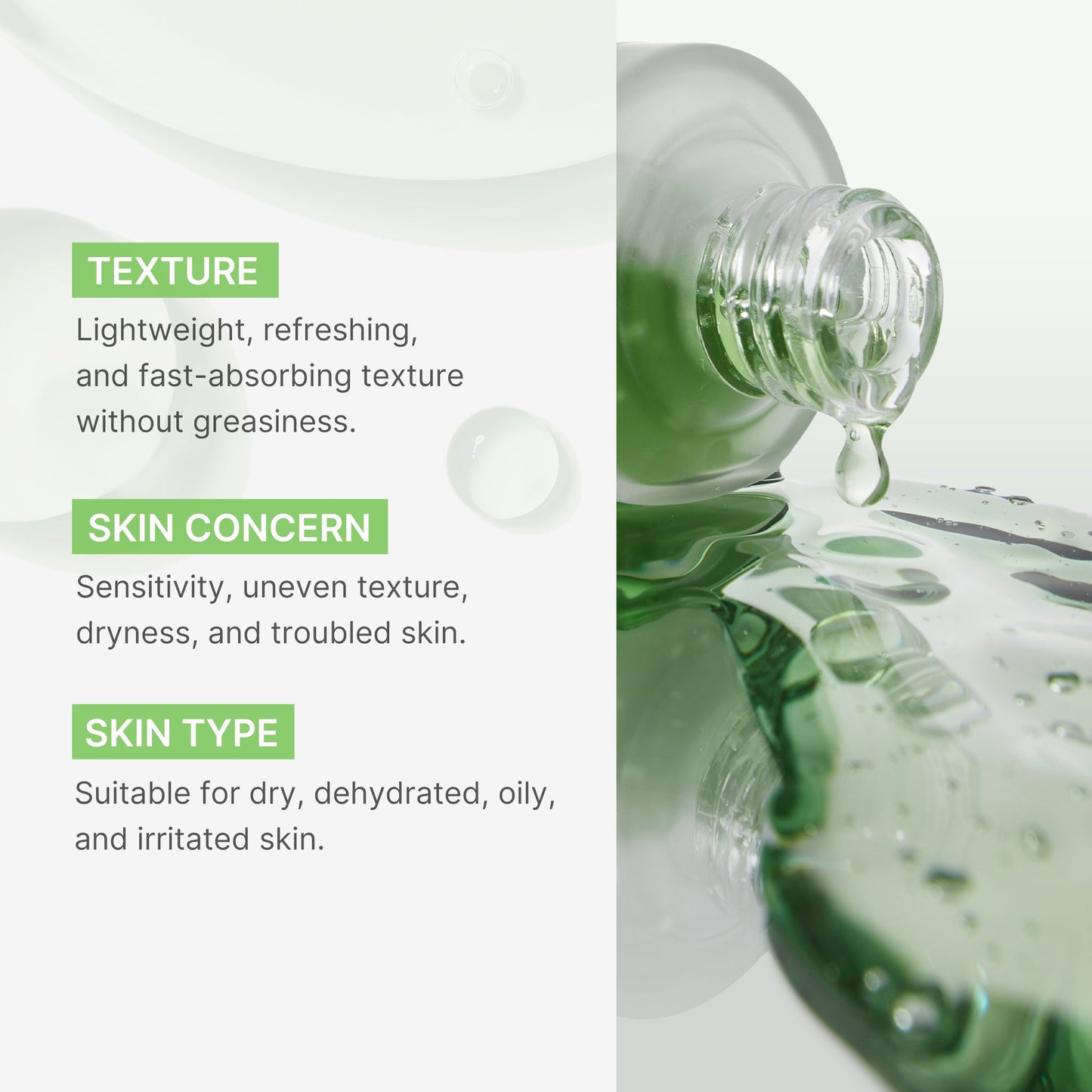 Medicube Exosome Cica Calming Ampoule in a clear glass bottle with a dropper, designed for soothing and nourishing skin.