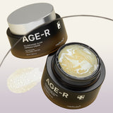 AGE-R Glutathione Glow Capsule Cream jar with pink and white packaging, showcasing the skincare product for radiant skin.