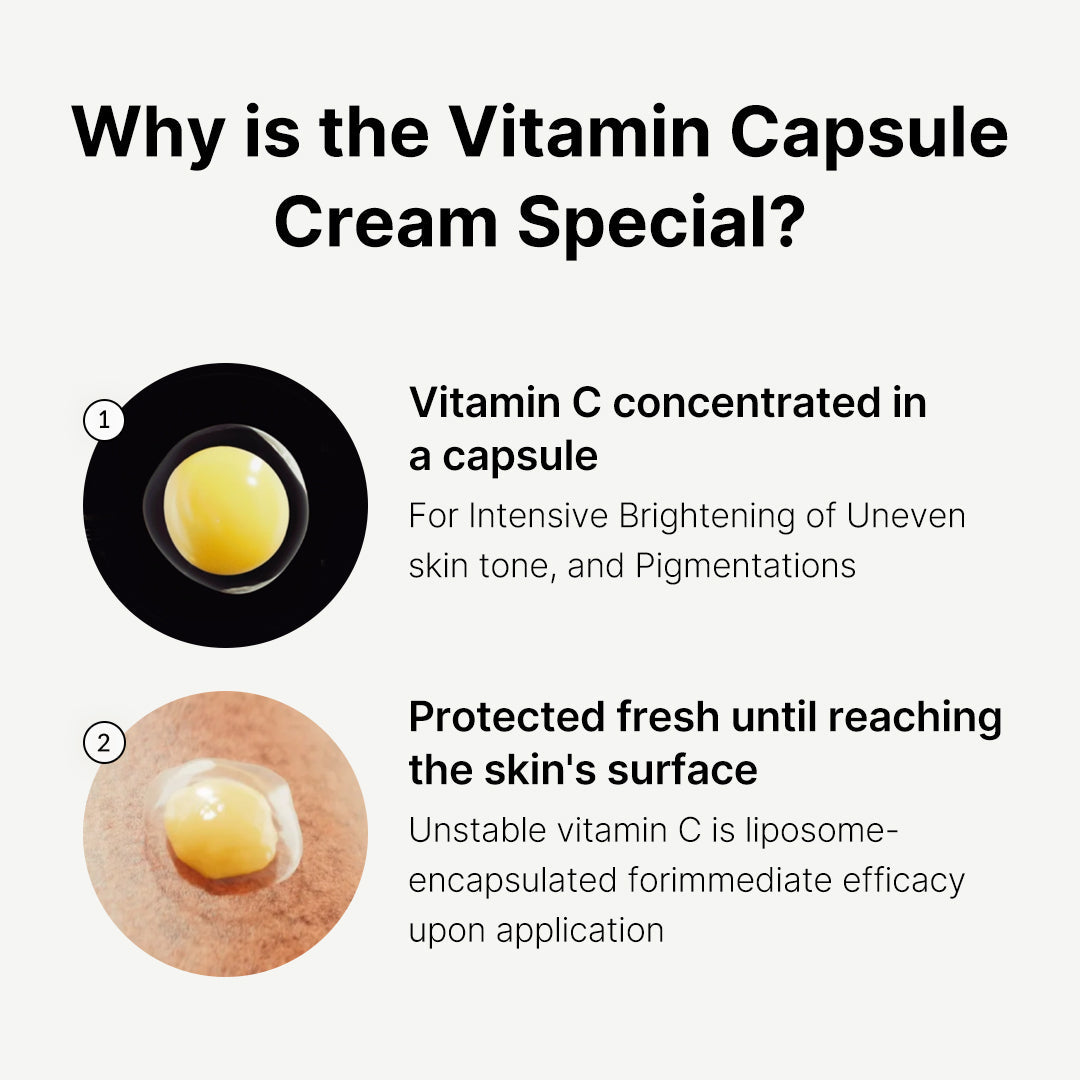 SKINZA Medicube Deep Vitamin C Golden Capsule face moisturizer in a jar, showing the luxurious golden capsules for brightening skin.