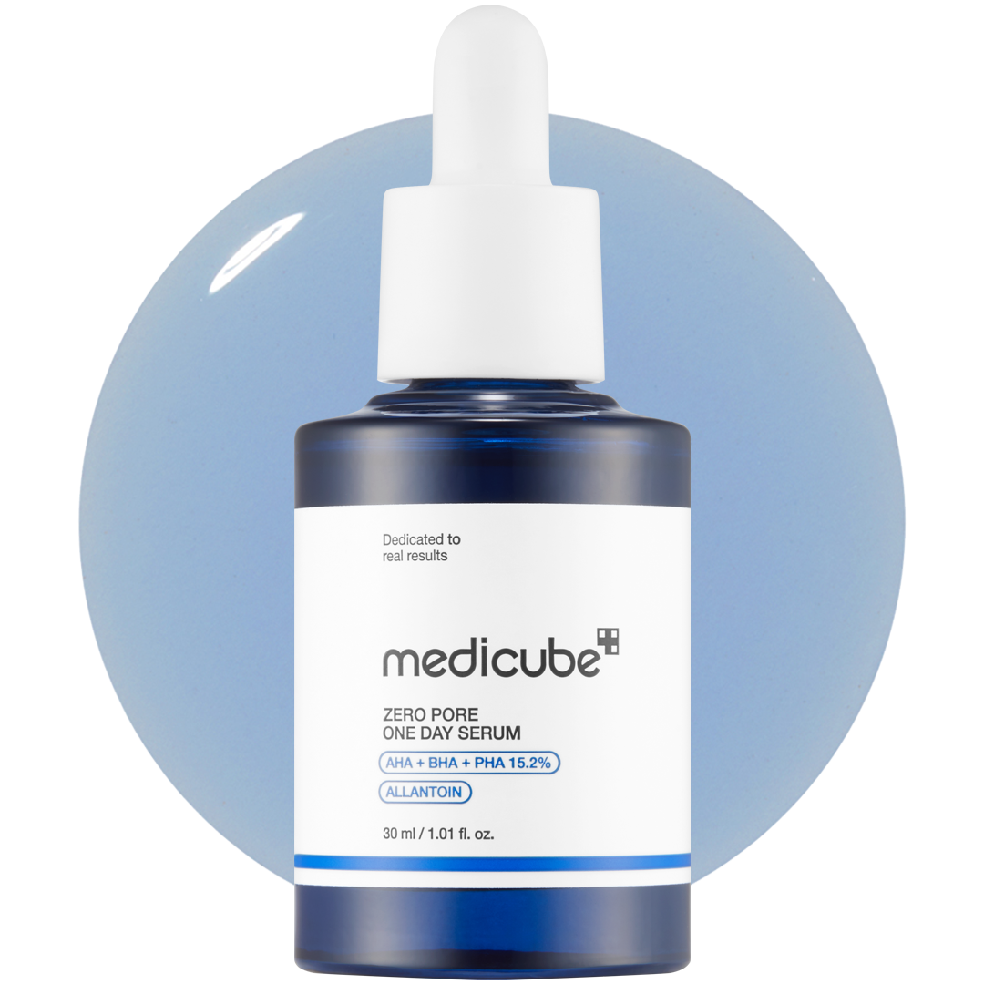 Zero Pore One-Day Serum from ZERO LINE by SHOPIFY_ME, featuring clear liquid serum in a sleek bottle for pore care.