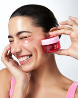 Numbuzin No.2 Rose PDRN Collagen 2X Plumping Serum in a clear glass bottle with dropper applicator, displaying rose and collagen ingredients.