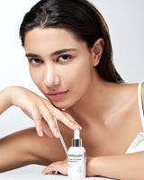 Numbuzin No.4 Ceramide AHA Glazed Skin Prep Serum in a clear bottle with dropper for smooth, glowing skin enhancement.