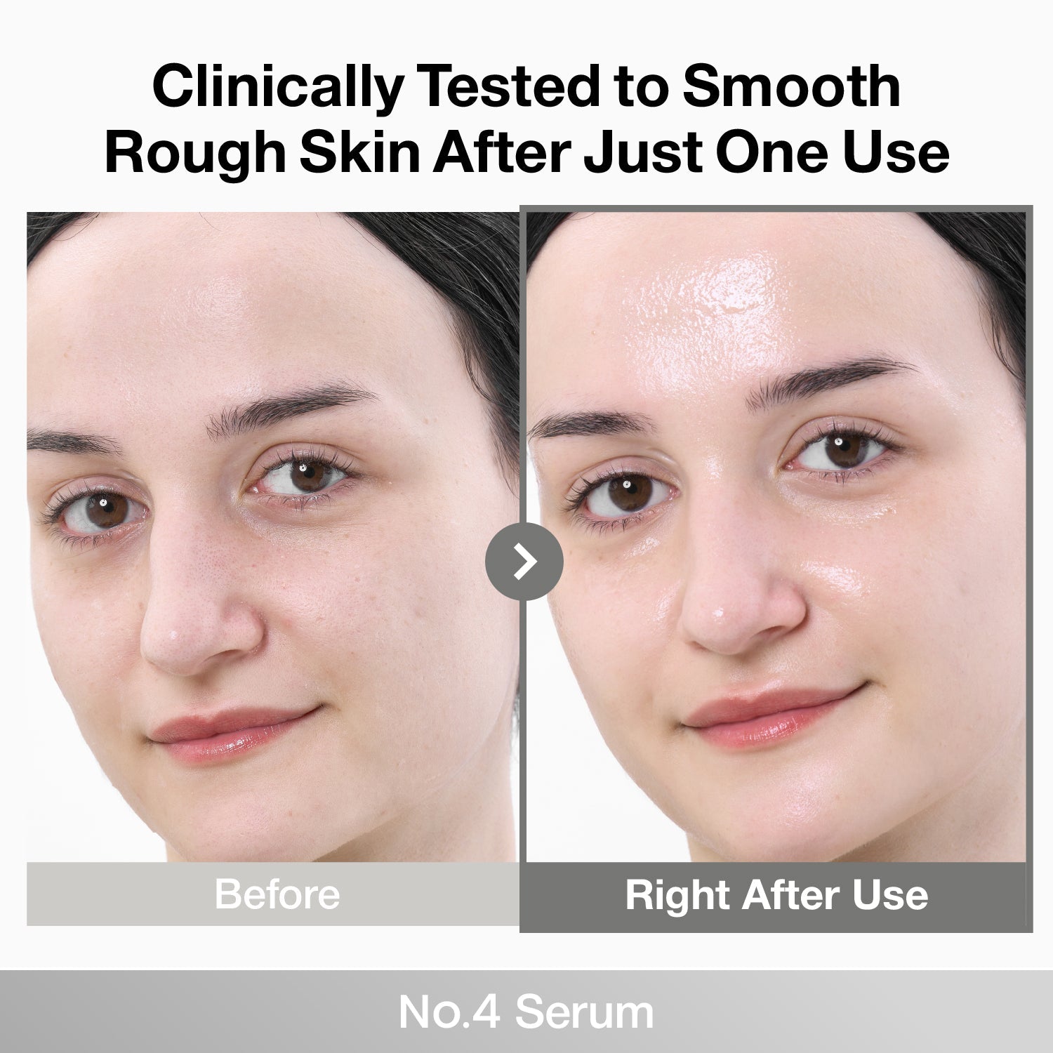 Numbuzin No.4 Ceramide AHA Glazed Skin Prep Serum bottle, featuring clear packaging and product label for glowing skin preparation.