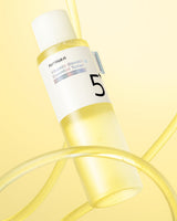 Numbuzin No.5 Vitamin Boosting Essential Toner bottle with clear label, designed for skincare and hydration.