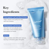 Clear bottle of SHOPIFY_ME Zero Foam Cleanser from the ZERO LINE pore care collection, with pump dispenser and clean design.