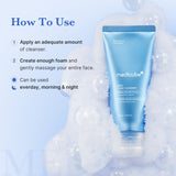 Zero Foam Cleanser from ZERO LINE pore care collection by Shopify Me, showing the clear gel formula in a pump bottle.