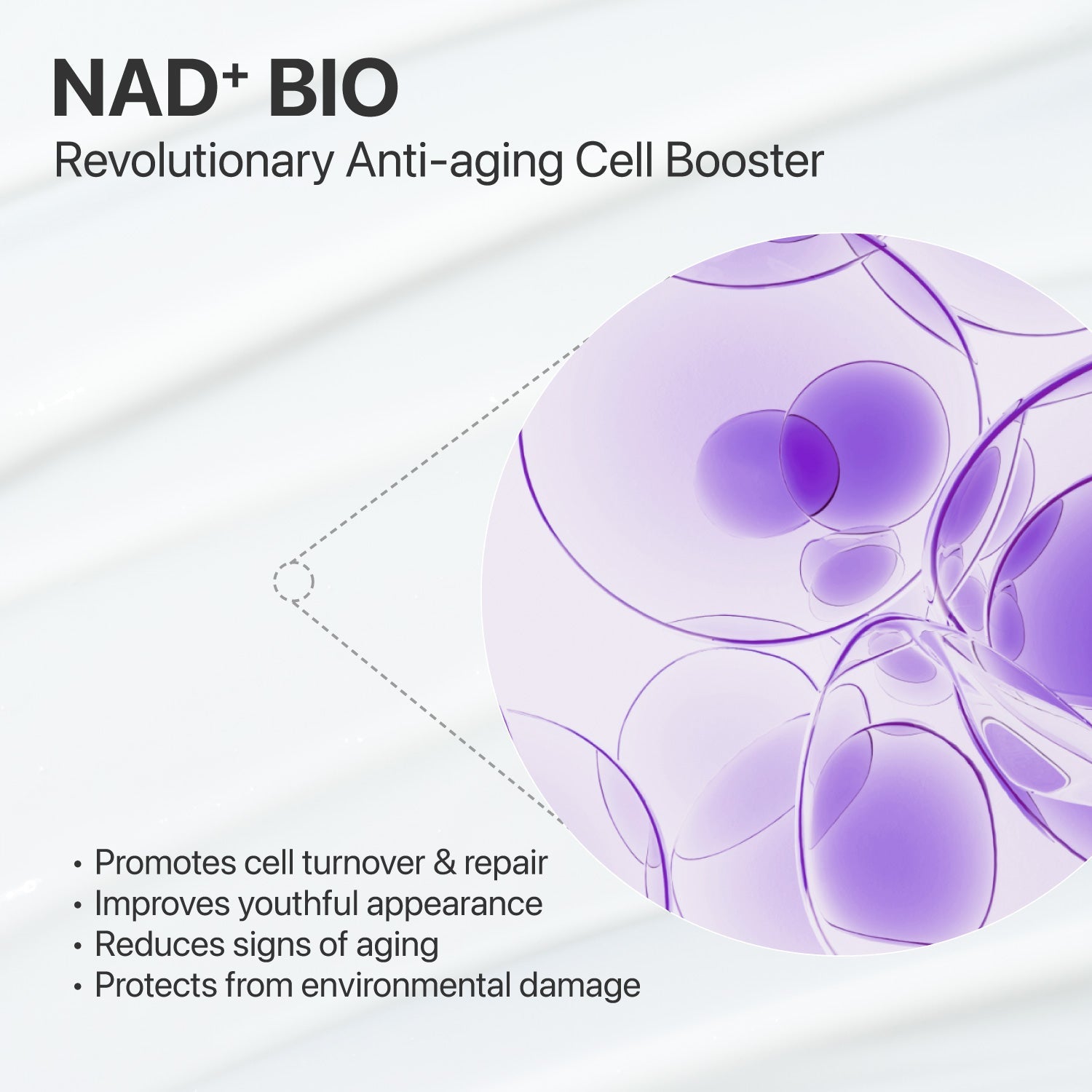 Numbuzin No.9 NAD+ BIO Lifting Serum in a sleek bottle, showcasing its clear liquid and minimalist design.