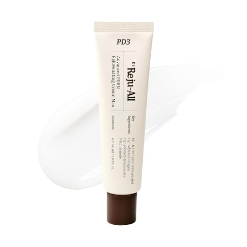 Dr.Reju-All Advanced PDRN Rejuvenating Cream with 99% pure salmon DNA gel, showing the cream in a jar with a smooth texture.