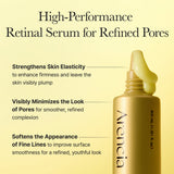 Arencia Advanced Retinal Booster Shot facial serum with a sleek bottle and dropper for youthful skin enhancement.