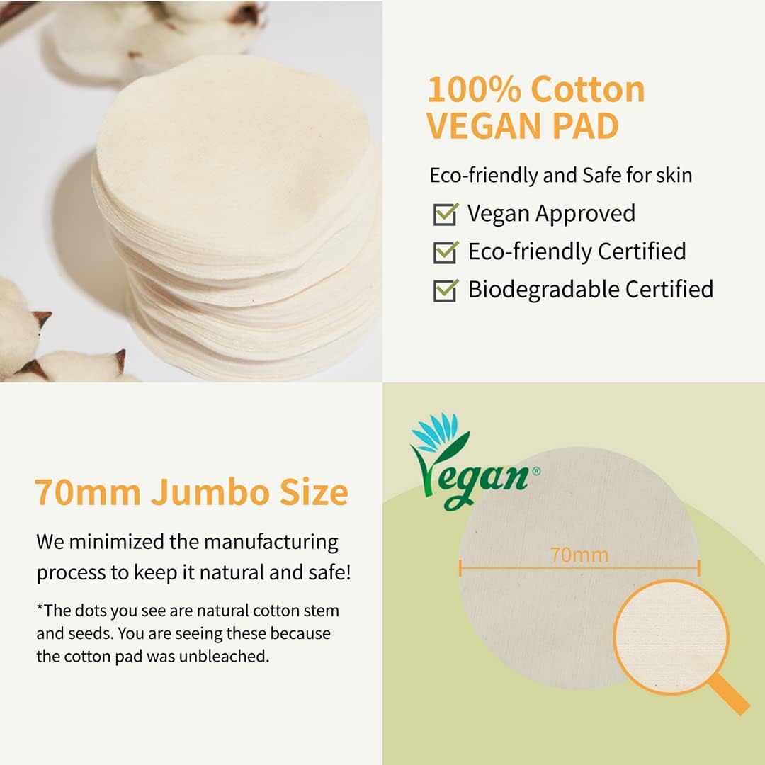 Numbuzin No.3 Radiance Glowing Jumbo Essence Pads, toner pads for brightening and skin radiance, shown in a close-up image.