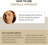 SKINZA SKIN1004 Madagascar Centella Ampoule bottle with dropper, containing soothing skincare serum for sensitive skin.