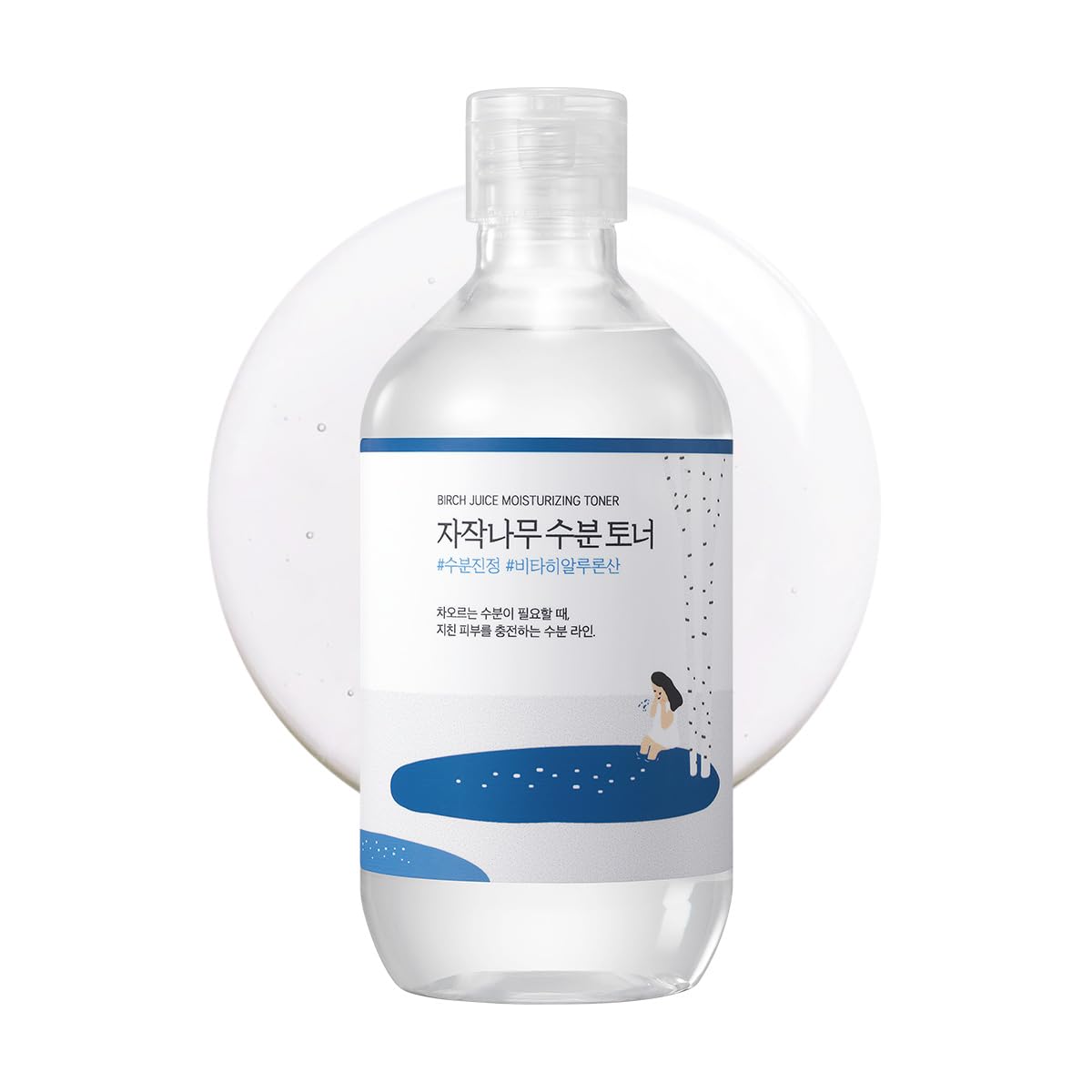ROUND LAB 1025 Dokdo Toner bottle, 200ml, with clear label and minimalist design, showcasing a gentle skincare toner for the face.