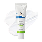 ROUND LAB Birch Juice Moisturizing UV LOCK SPF 50 sunscreen tube with white and blue packaging.