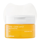 celimax Ji.Woo.Gae exfoliating face pads for pores and dark spots with natural ingredients, shown in a close-up image.