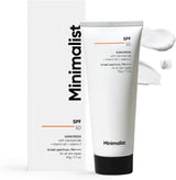 SKINZA minimalist SPF 50 sunscreen bottle with lightweight, broad spectrum sun protection for face and skin.
