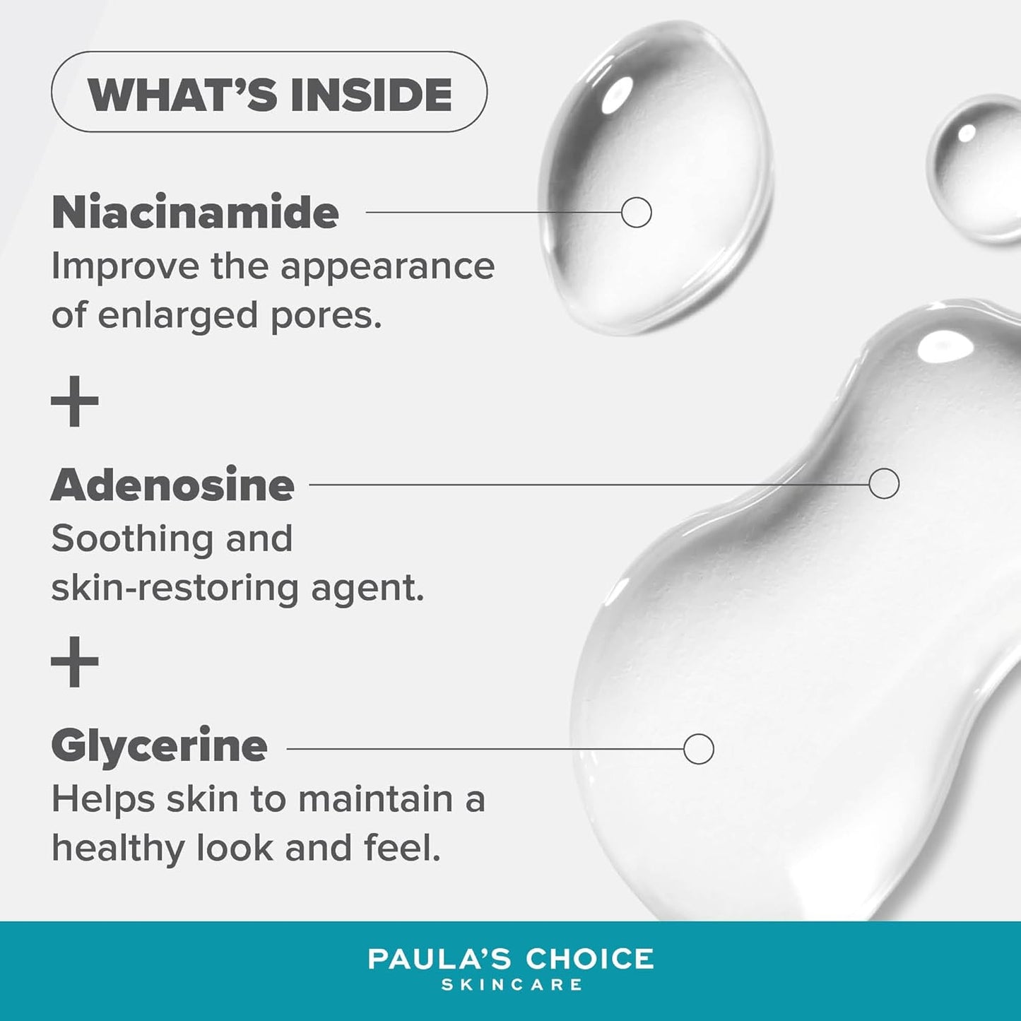 SKINZA Aula’s Choice Skin Balancing Pore-Reducing Toner in a clear bottle with a white cap, showing the product label.