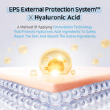 APLB Hyaluronic Acid Ceramide HA B5 facial cream jar showing smooth, hydrating cream with a white and blue packaging design.