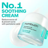 Numbuzin No.1 Cream with Pantothenic B5, a soothing skincare cream in a white jar, designed for skin calming and hydration.