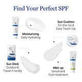 ROUND LAB Birch Juice Moisturizing UV LOCK SPF 50 sunscreen tube with a white and blue design, displayed against a plain background.