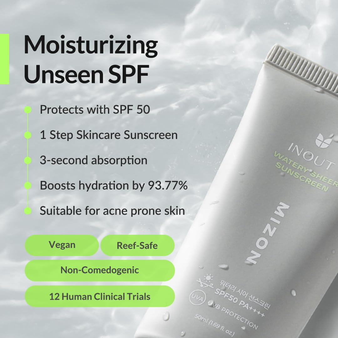 MIZON INOUT WATERY SHEER SUNSCREEN SPF 50 PA++++ (50 ml)