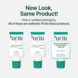 Purito Mighty Bamboo Panthenol Cream sunscreen tube with bamboo design and white cap, displayed on a neutral background.