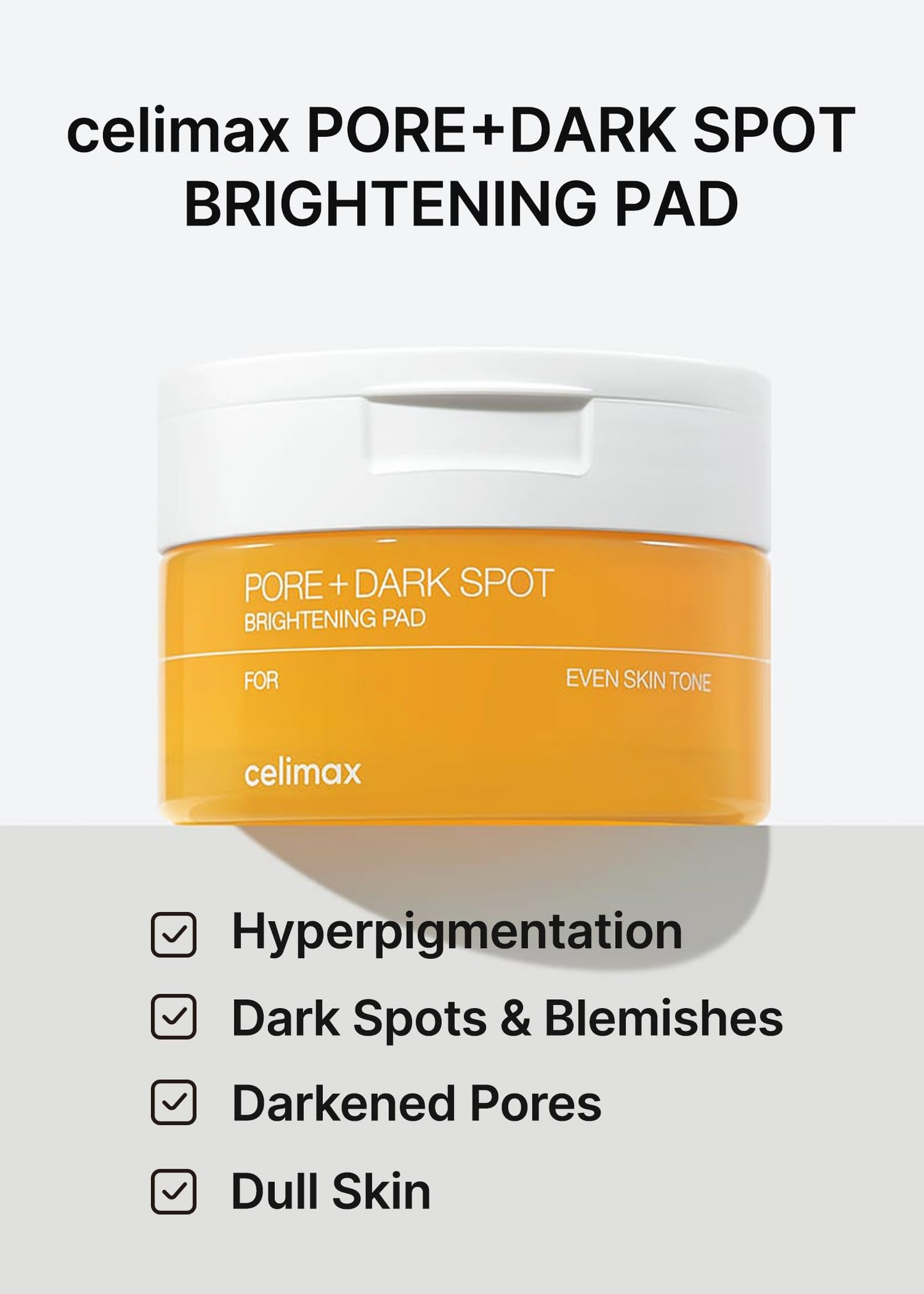 Celimax Ji.Woo.Gae exfoliating face pads with textured surface for pore cleansing and dark spot reduction.