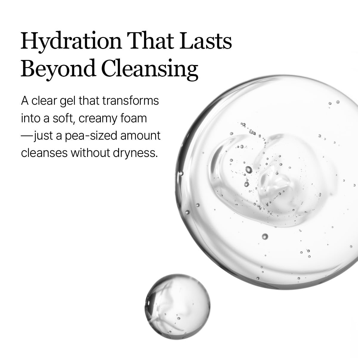 ROUND LAB Birch Juice Moisturizing Cleanser in a clear bottle, showing the product label and a pump dispenser.