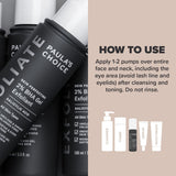 SKINZA Paula's Choice SKIN PERFECTING 2% BHA Gel Exfoliant in a clear bottle with pump, showing the product label and gel inside.
