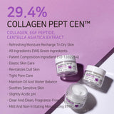 APLB Collagen EGF Peptide Facial Cream jar with white lid and smooth cream inside, showing skincare product for youthful skin