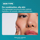 SKINZA Aula’s Choice Skin Balancing Pore-Reducing Toner in a clear bottle with a white cap and label, designed for oily skin.