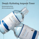 ROUND LAB 1025 Dokdo Toner in a clear 200ml bottle, showing the label and liquid inside, designed for skincare hydration.