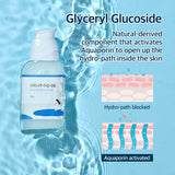 ROUND LAB Birch Juice Moisturising Serum in a 50ml bottle, showcasing its clear liquid texture and minimalist packaging.