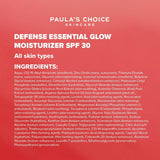SKINZA Paula’s Choice DEFENSE Glow Moisturiser SPF 30 with luminous finish, creamy texture, and sun protection in a jar.