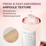 SKINZA SKIN1004 Madagascar Centella Pore-Refining Fresh Ampoule in a clear glass bottle with a dropper for skincare use