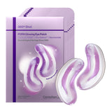 CENTELLIAN 24 PDRN Glowing Eye Patch for eye care, showing luminous patches designed to reduce puffiness and hydrate the under-eye area.