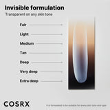 COSRX Ultra-Light Invisible Sunscreen SPF 50 face moisturizer in a 71g tube, lightweight, clear formula, suitable for daily sun protection.