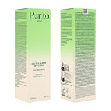 Purito Seoul Calming Gel Cream with oat extract, face care product for soothing and hydrating skin in a clear jar.