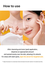 Celimax Pore Dark Spot Brightening Serum Gel in a clear tube with a white cap, shown on a white background.