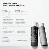 SKINZA Paula’s Choice Skin Perfecting 2% BHA Liquid Exfoliant bottle with clear label and dropper cap on a white background