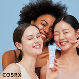 COSRX Ultra-Light Invisible Sunscreen SPF 50 face moisturizer in a white tube with SPF protection and lightweight formula.