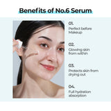 Numbuzin No.6 Deep Sleep Mask Serum in a sleek bottle, designed for nourishing and calming skin during sleep.