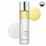 Medicube AGE-R Glutathione Glow Milk Toner bottle, featuring a sleek design with a white and soft pink label.