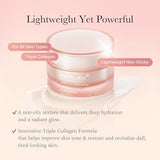SKINZA Medicube Triple Collagen Nourish and Hydrate Duo with collagen cream and serum for firm, hydrated skin.
