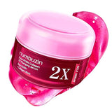Numbuzin No.2 Rose PDRN Collagen 2X Plumping Serum in a sleek glass bottle with a white pump dispenser.